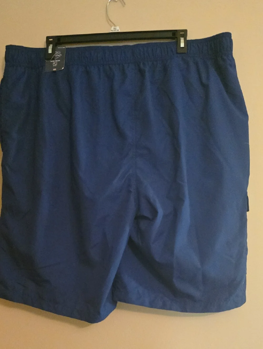 New St John's Bay Men's 3XLT Blue Swim Trunks‎ with Drawstring UPF 50+
